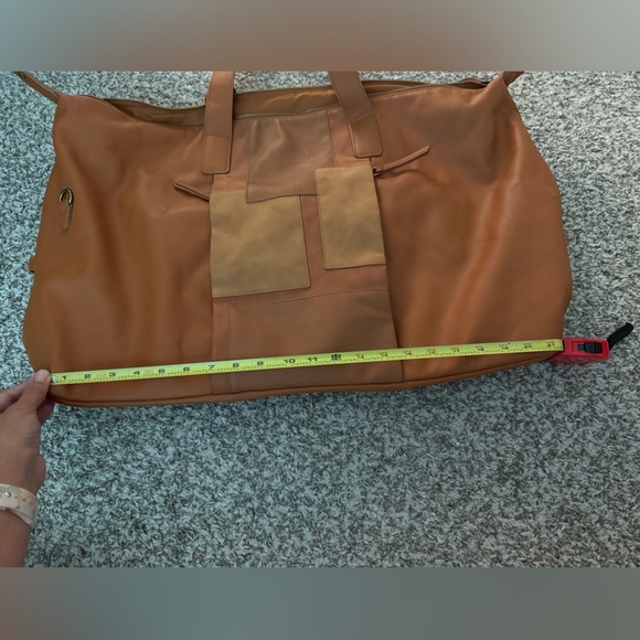 Universal Thread Patchwork Travel Bag - Orange and Tan - Picture 15 of 16